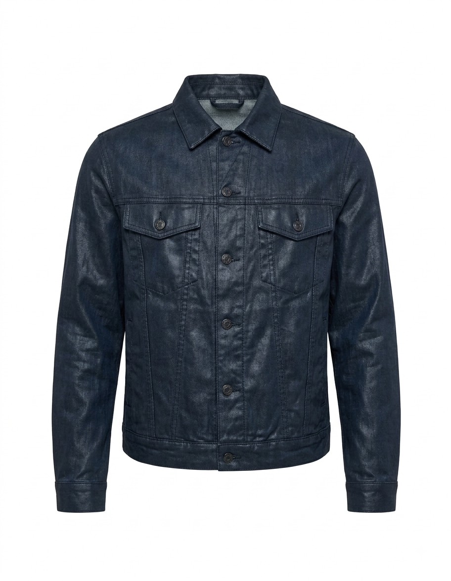 Chaqueta Denim Encerada Azul SARGENT - vista frontal