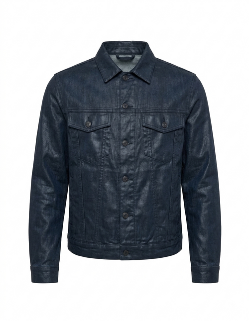 Chaqueta Denim Encerada Azul SARGENT - vista frontal
