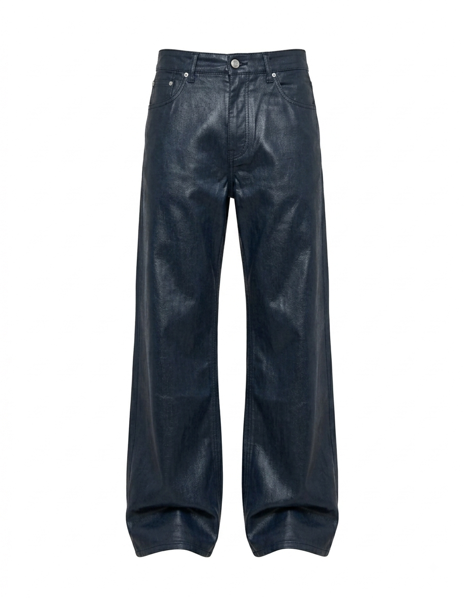 Pantalón Denim Encerado Azul SARGENT - vista frontal