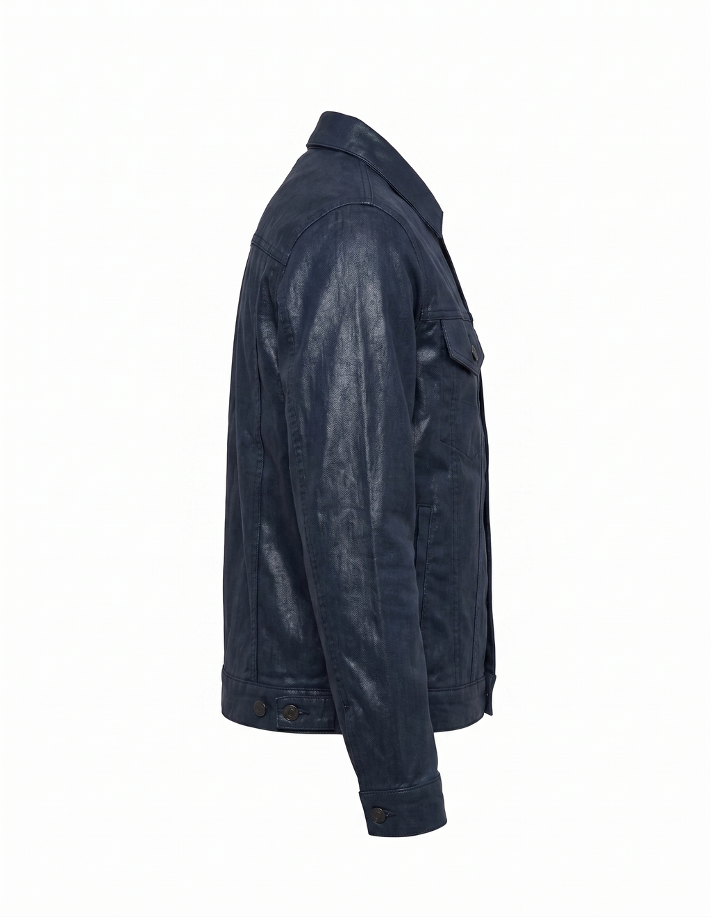 Chaqueta Denim Encerada Azul SARGENT - detalle