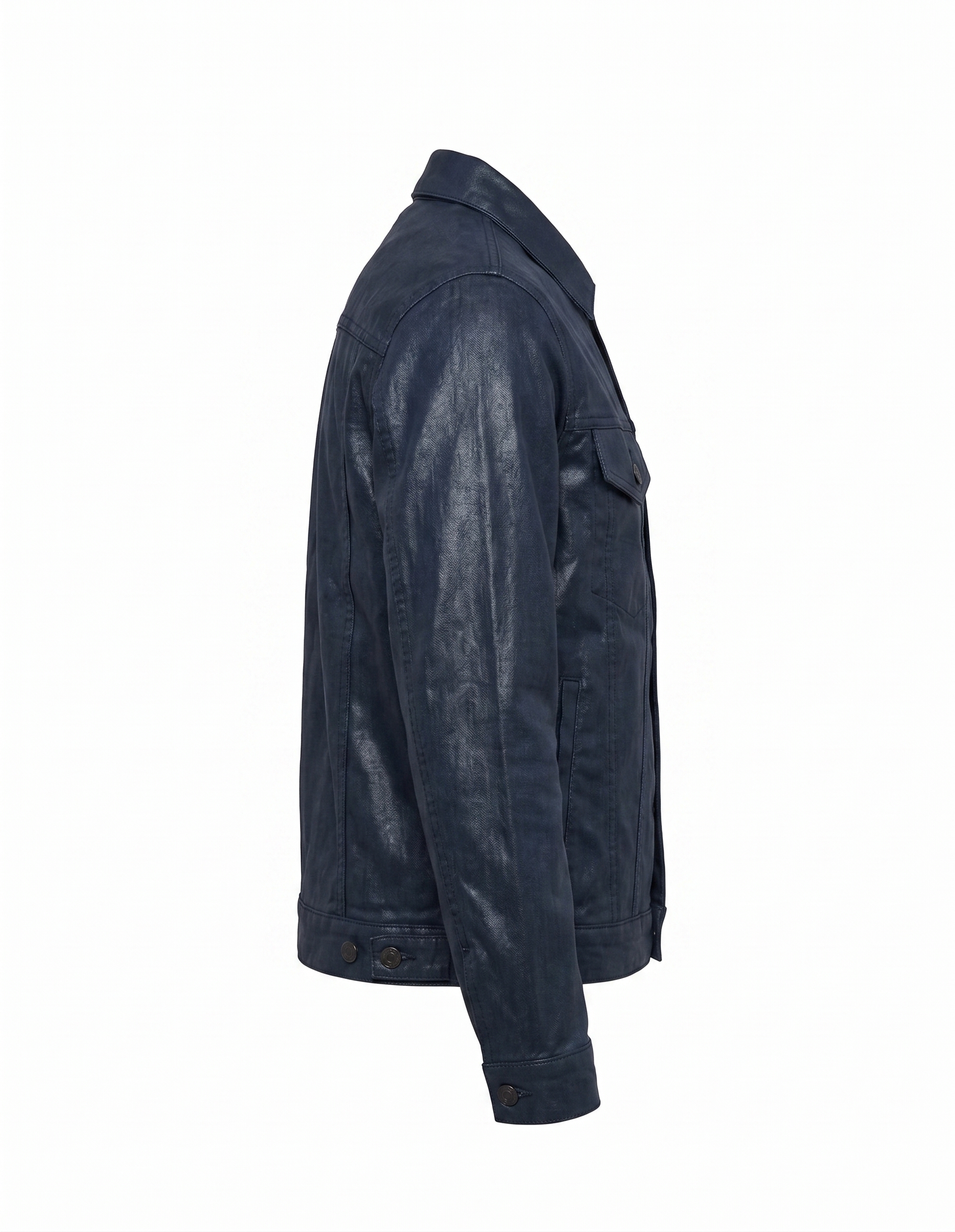 Chaqueta Denim Encerada Azul SARGENT - detalle