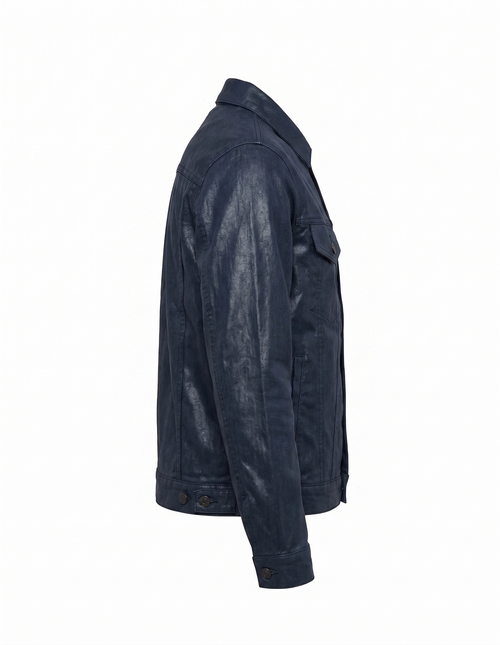 Chaqueta Denim Encerada Azul SARGENT - detalle