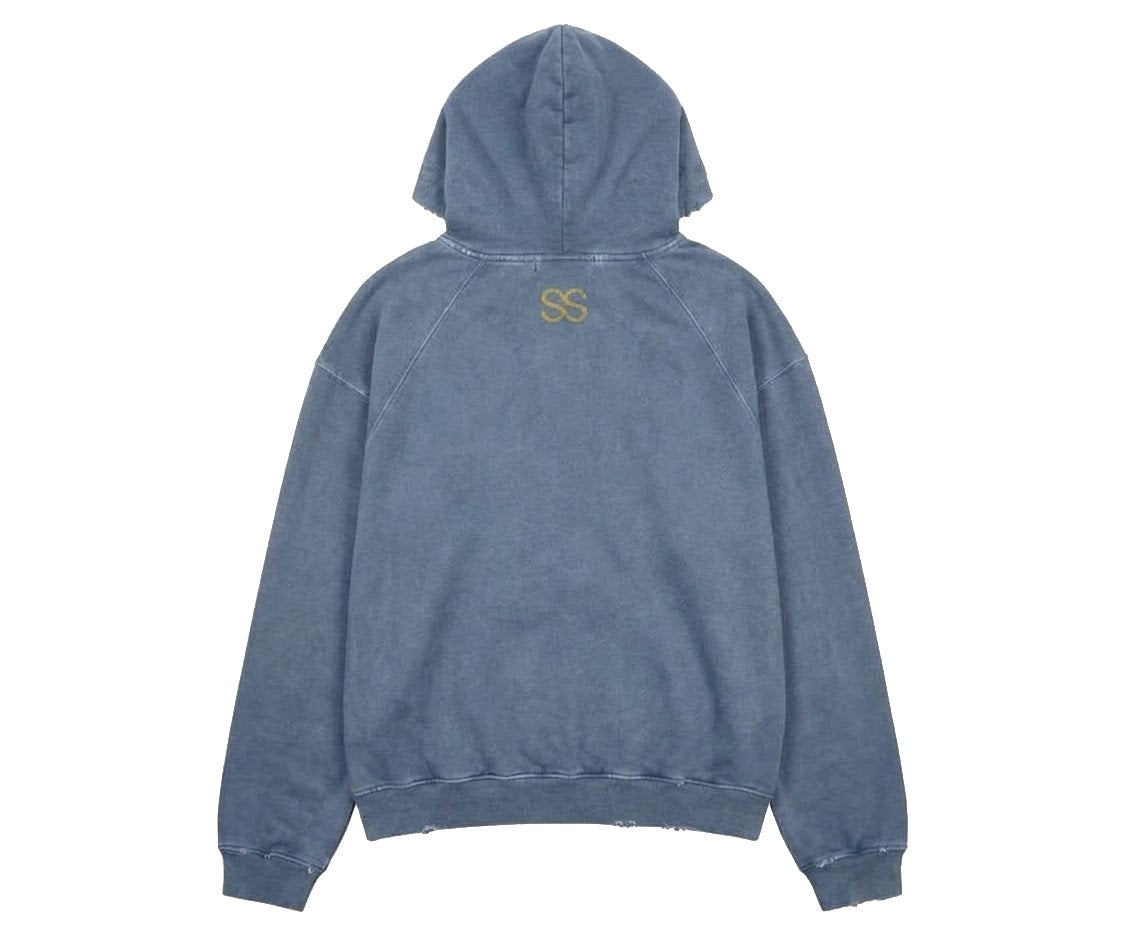 Polera Hoodie SARGENT SS - vista trasera, fondo blanco