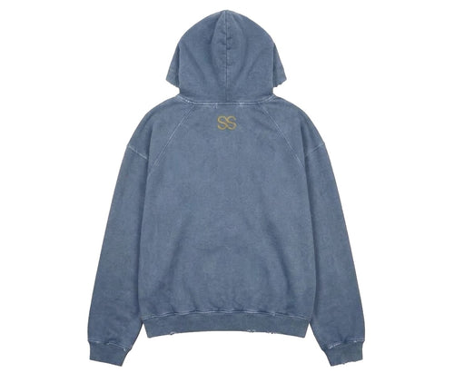 Polera Hoodie SARGENT SS - vista trasera, fondo blanco