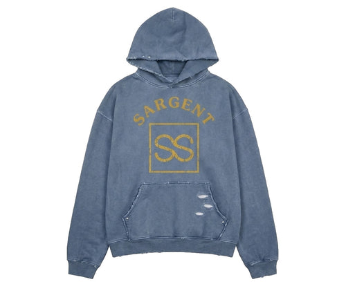 Polera Hoodie SARGENT SS - vista frontal, fondo blanco
